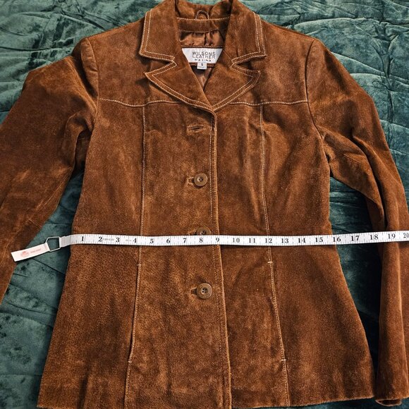 Brown Suede Blazer - Picture 5 of 9